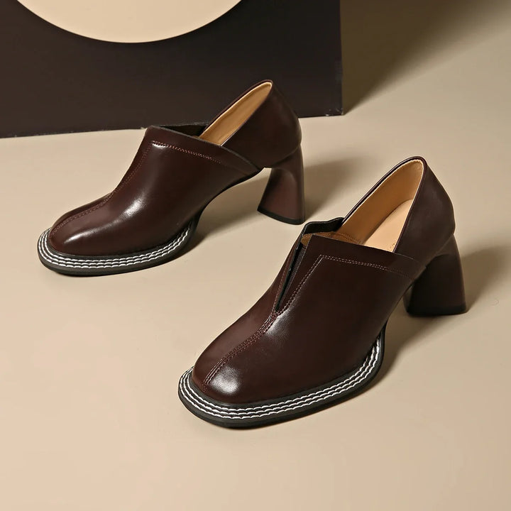 Rosalind Contrast Stitch Loafers