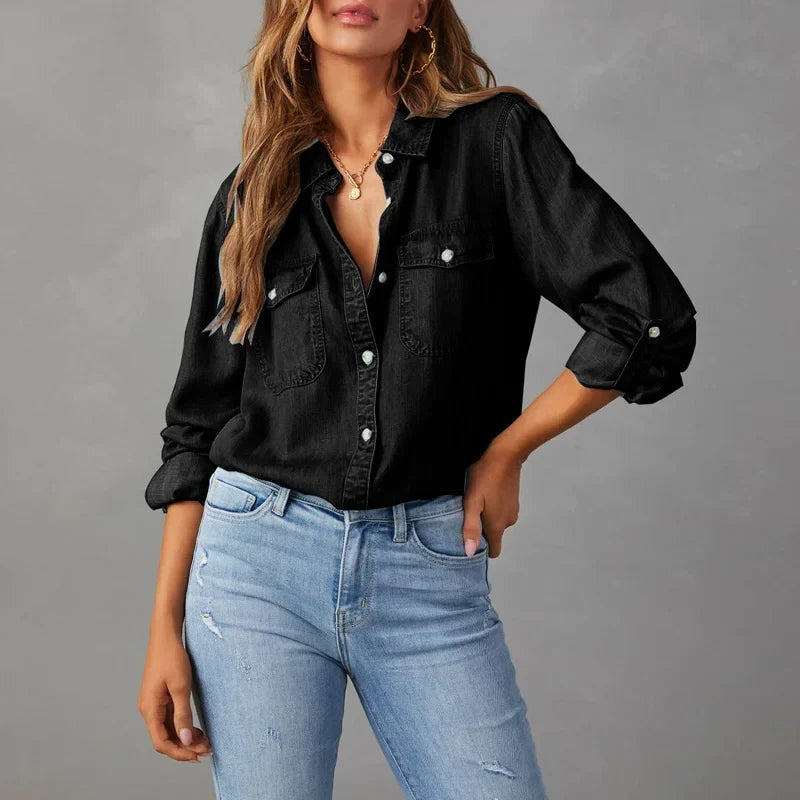 Sylvie Relaxed Denim Shirt