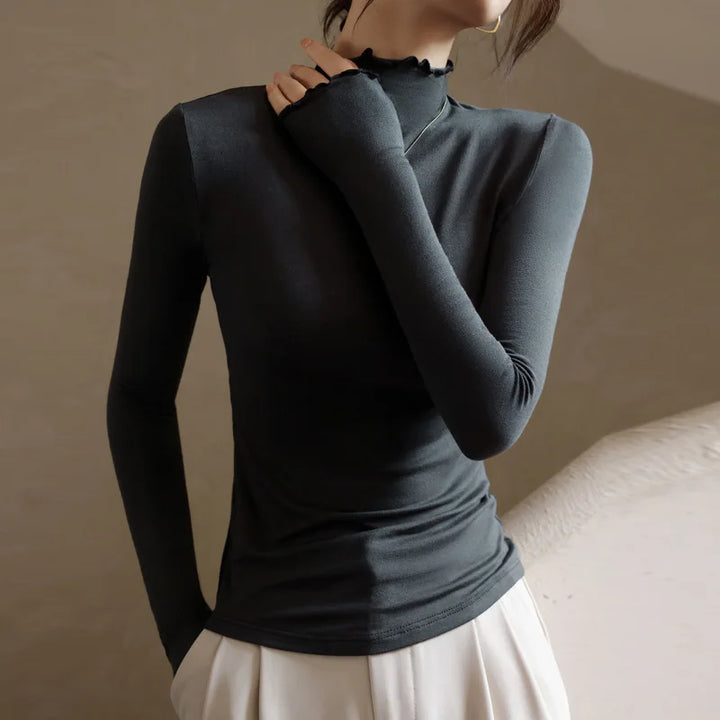 Nerissa Lettuce Edge Knit Top