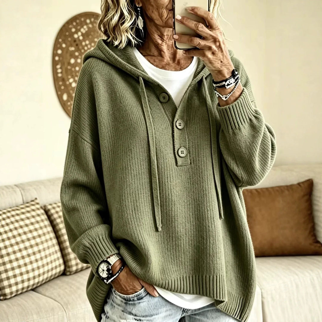 Priya Drawstring Hood Sweater