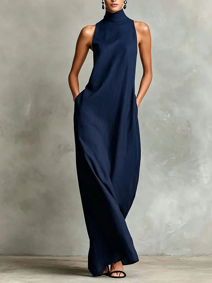 Davina Sophisticated Pocket Maxi Dress