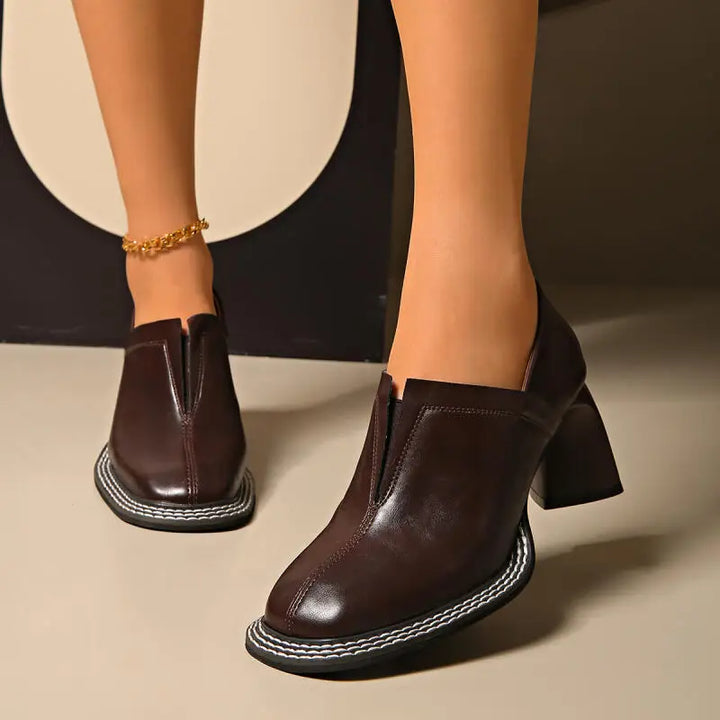 Rosalind Contrast Stitch Loafers