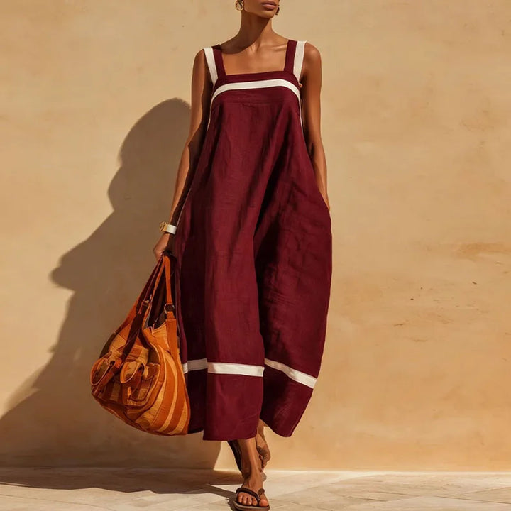 Laureline Color Block Maxi Dress