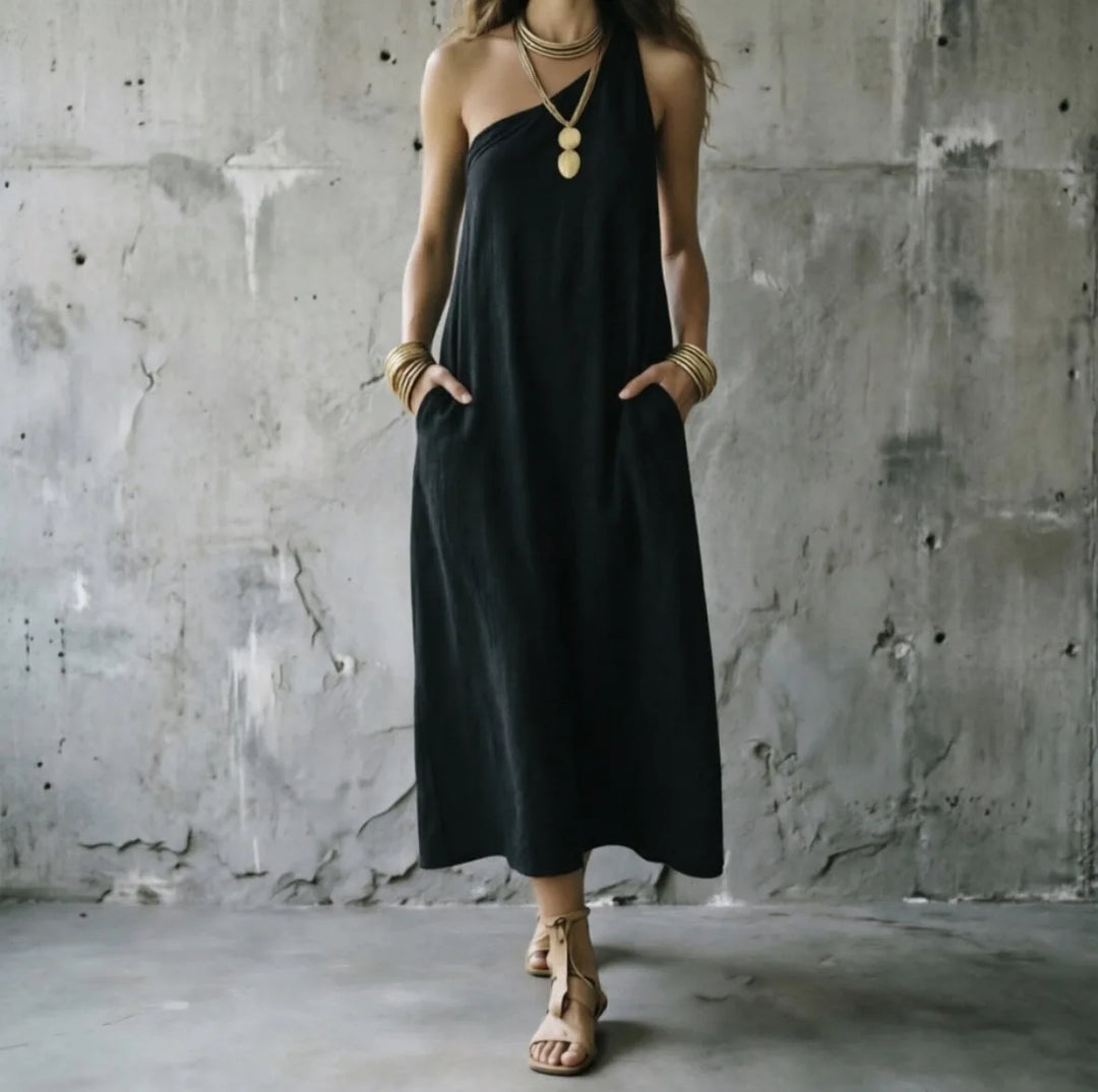 Virelia One Shoulder Maxi Dress