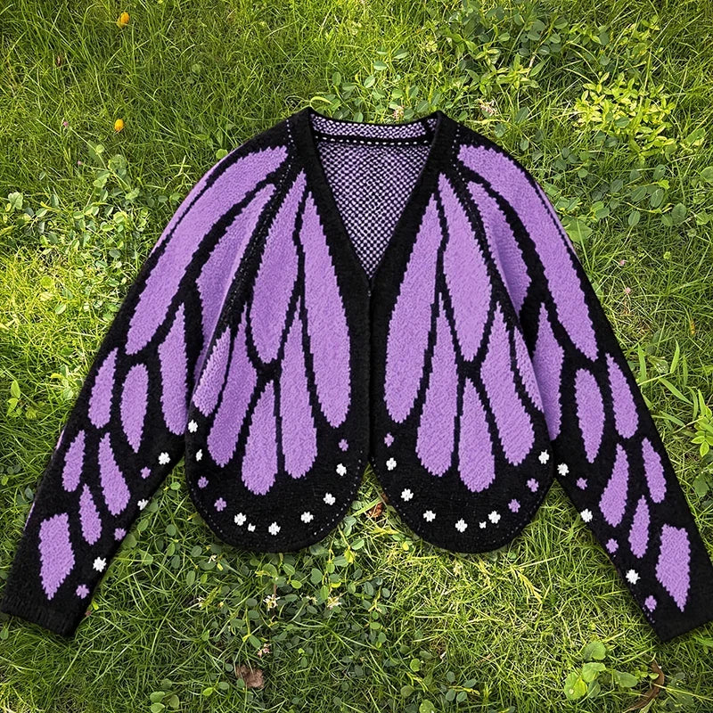 Amore Open Front Butterfly Cardigan
