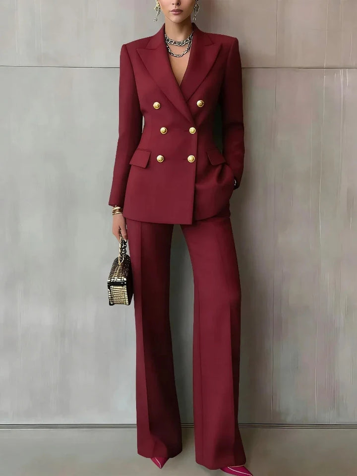 Theodora Double Breasted Blazer Set
