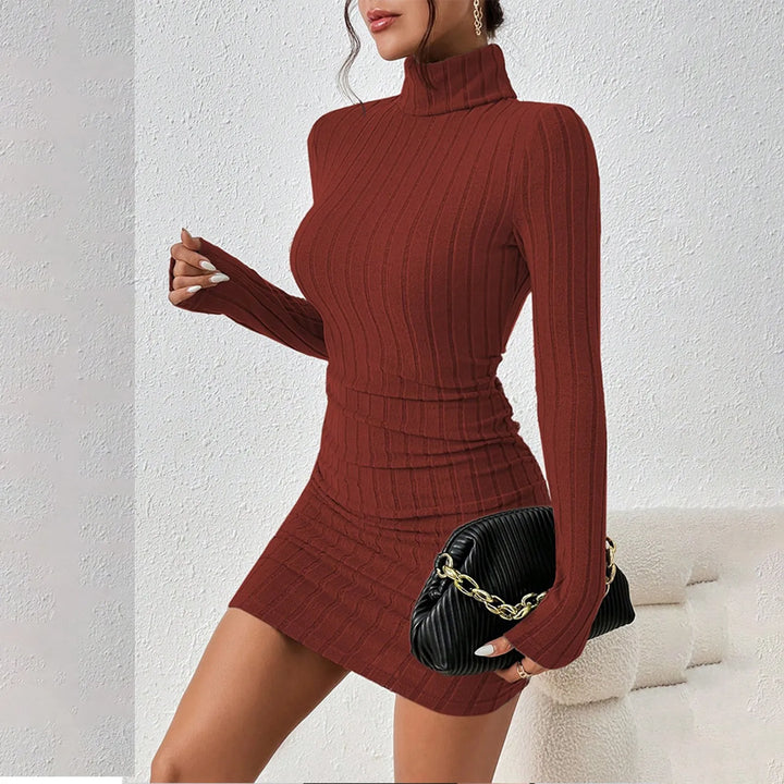 Larkspur Turtleneck Sheath Dress
