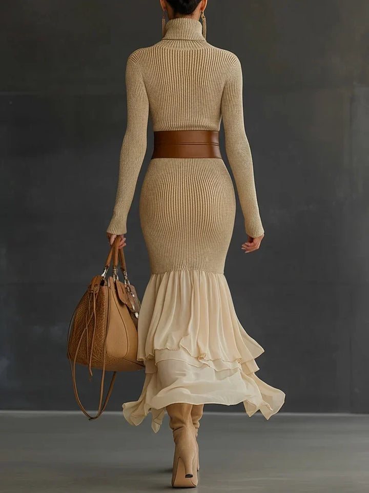 Anouk Elegant Knit Midi Dress