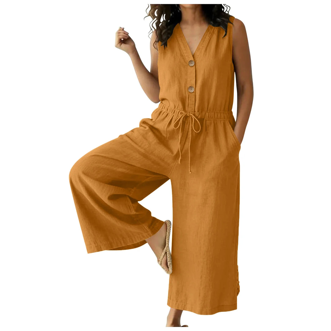 Zoriana Chic Front Tie Jumpsuit