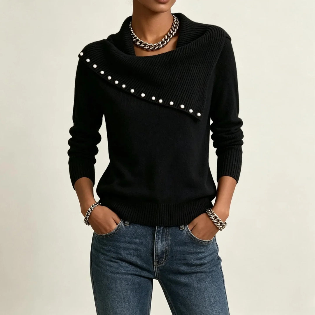 Amara Scarf Collar Sweater