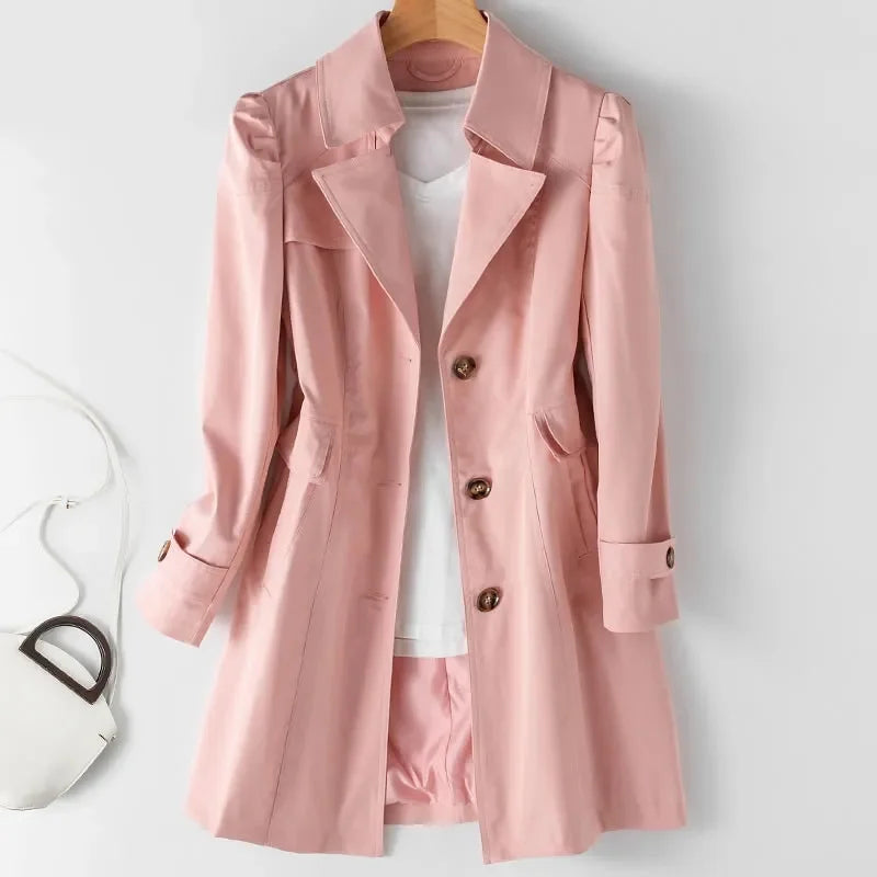 Marisol Notched Lapel Trench