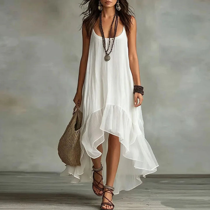 Zarina Flowy Ruffle Maxi Dress