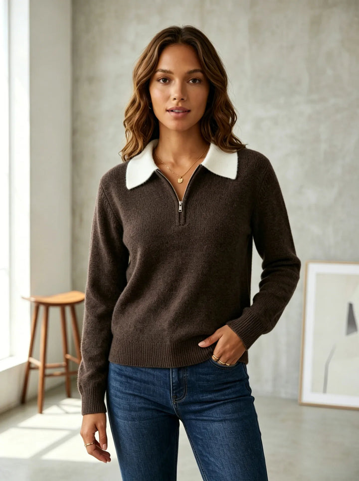 Aria Soft Comfort Polo Sweater