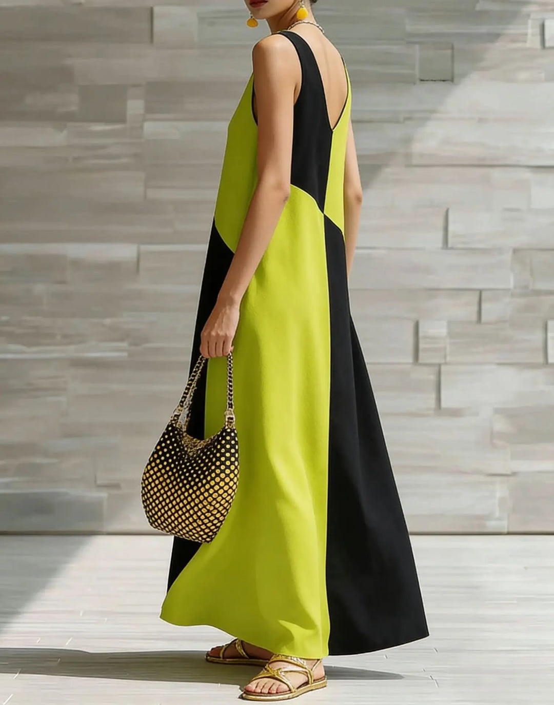 Jacquetta Color Block Maxi Dress