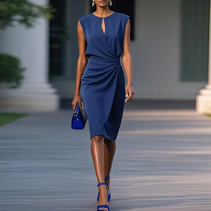 Roselyn Ruched Sophisticated Dress
