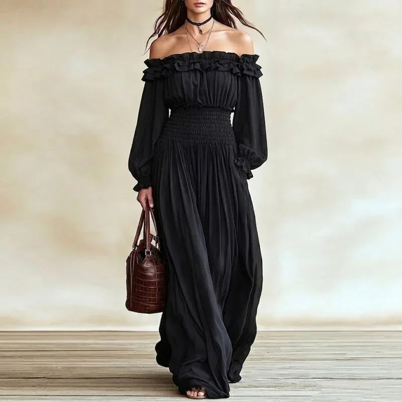Calista Off Shoulder Maxi Dress