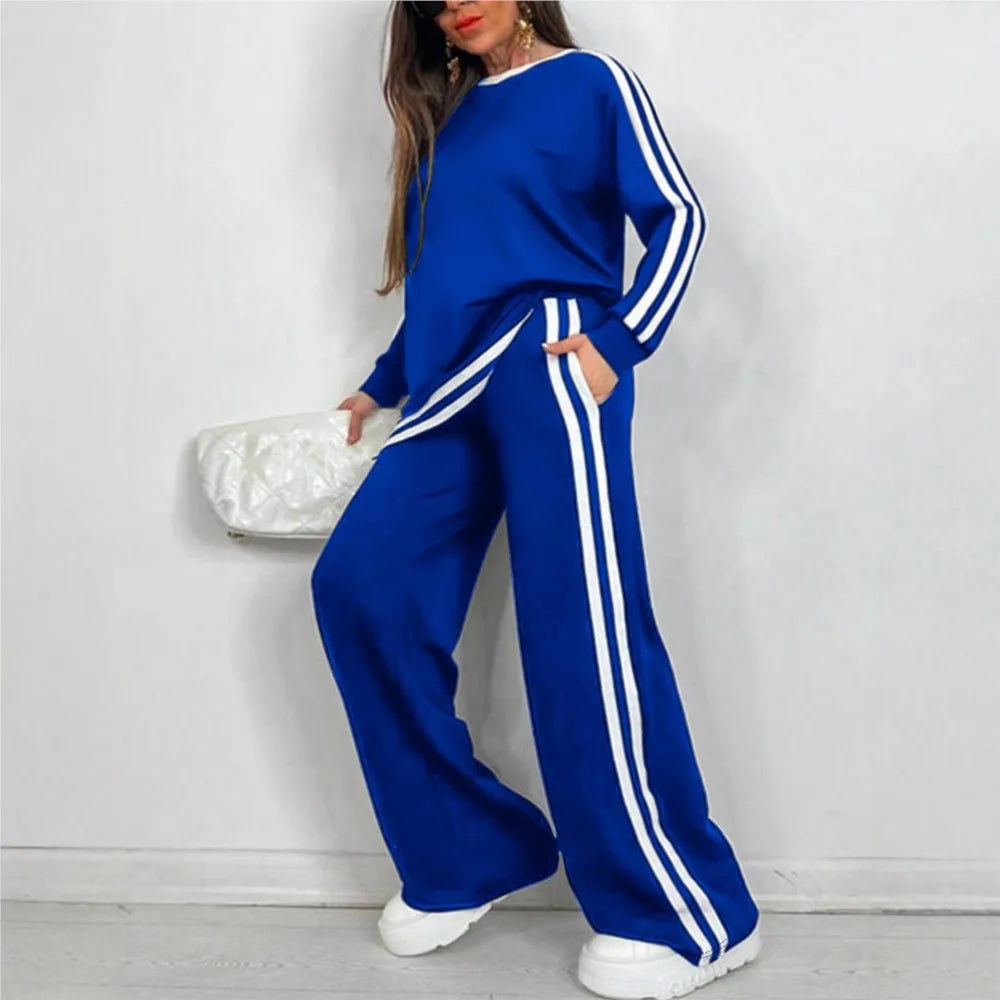 Madina Sports Stripe Lounge Set