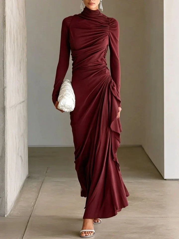 Imogen Ruffle Wrap Maxi Dress
