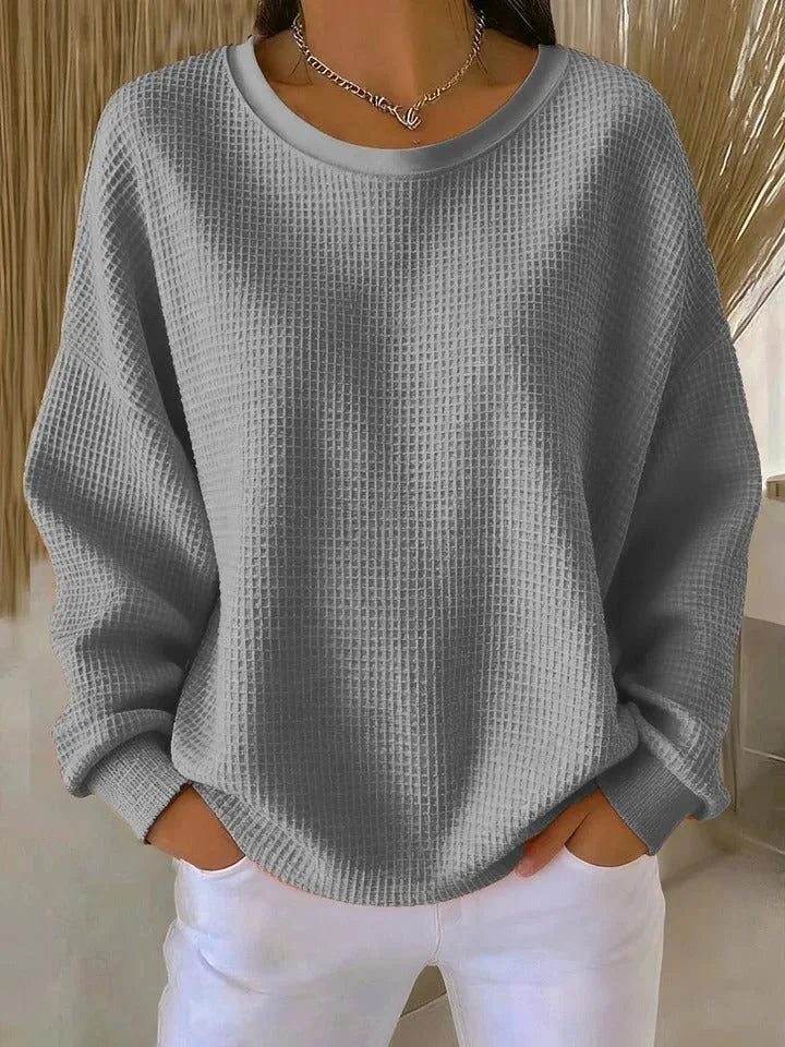 Amelina Waffle Knit Top