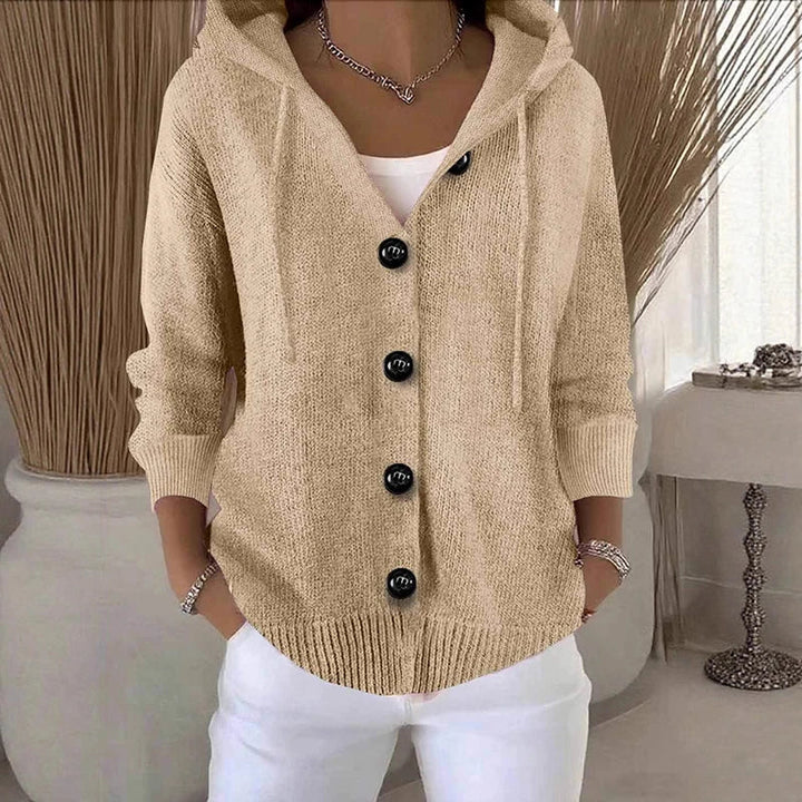 Nessa Drawstring Hood Cardigan