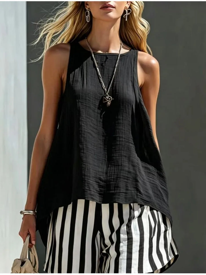 Miraline Striped Two-Piece Outfit
