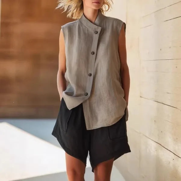 Noelle Button Front Two-Piece Set