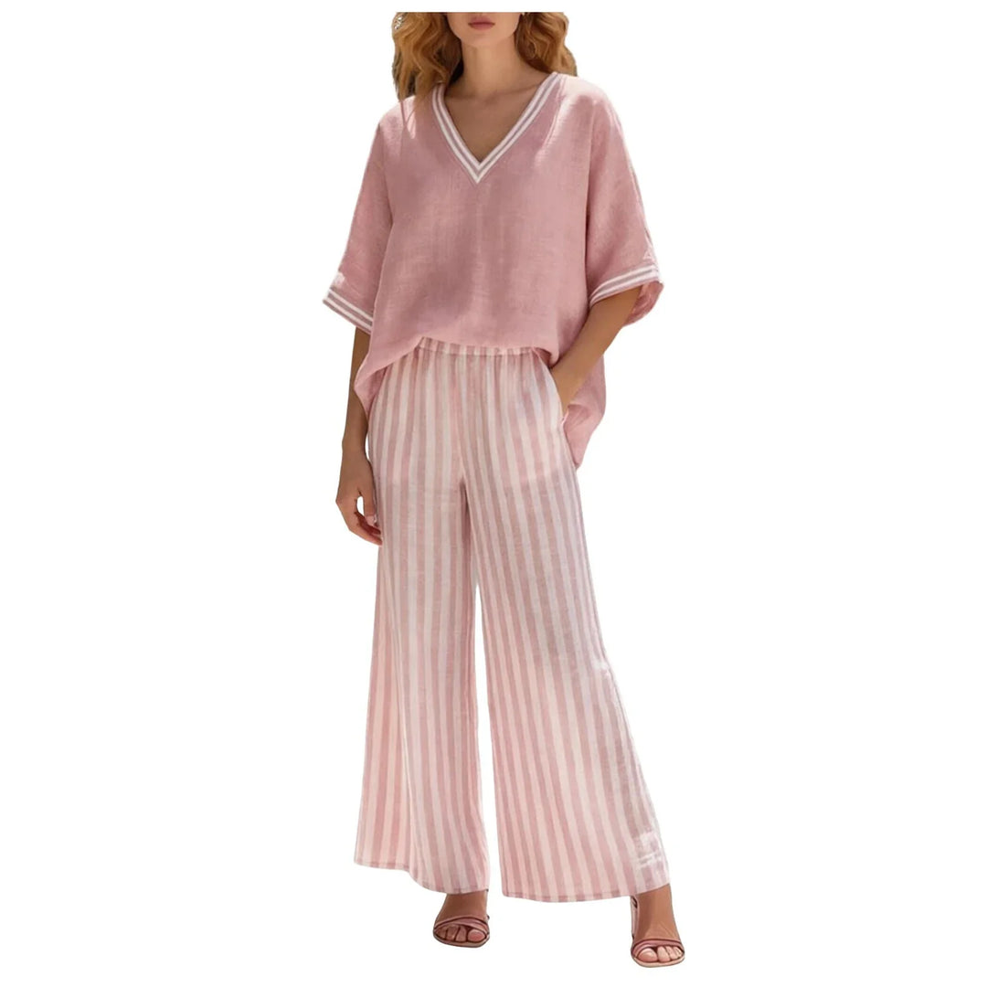 Julissa Striped Two Piece Set