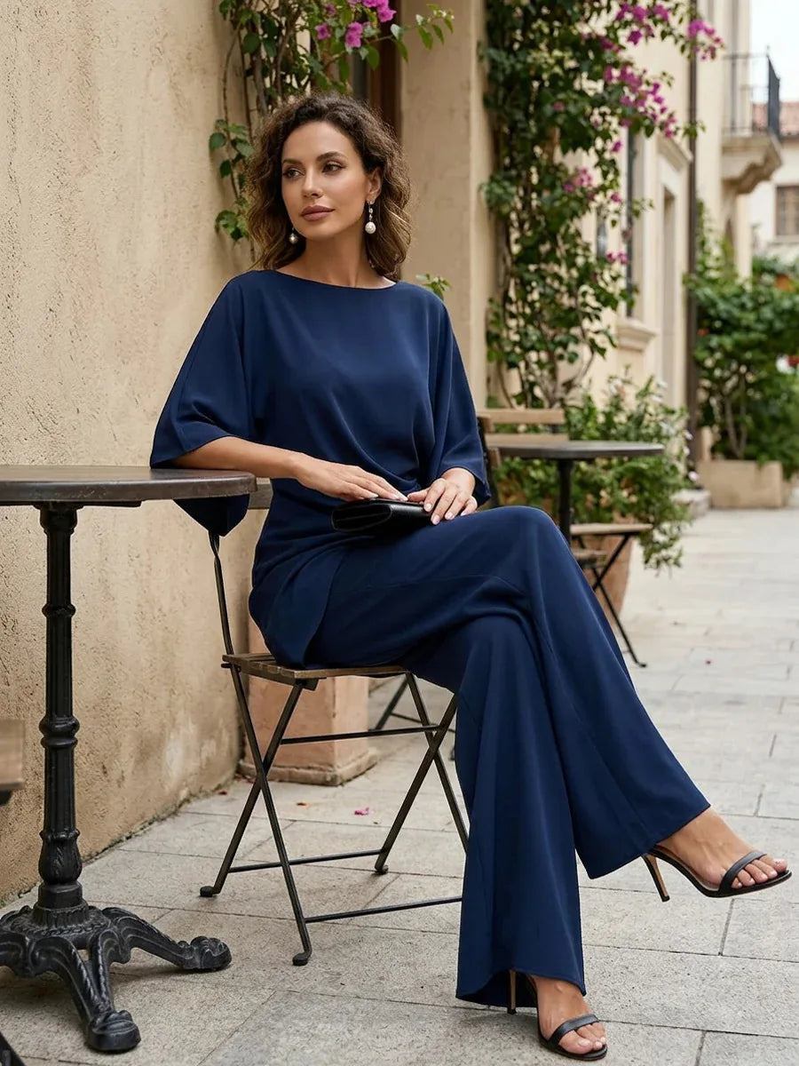 Vesper Draped Hem Trouser Set
