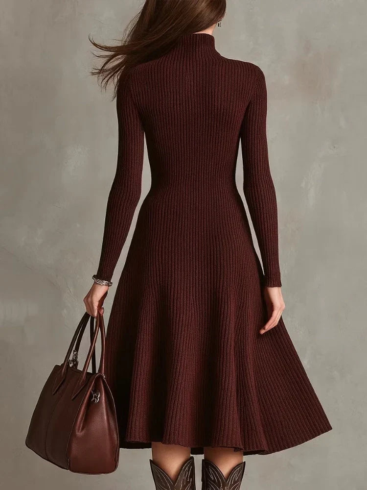 Aveline Quarter Zip Sweater Dress