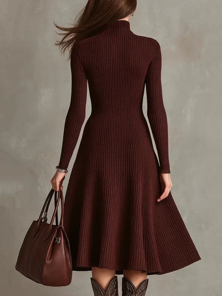 Aveline Quarter Zip Sweater Dress