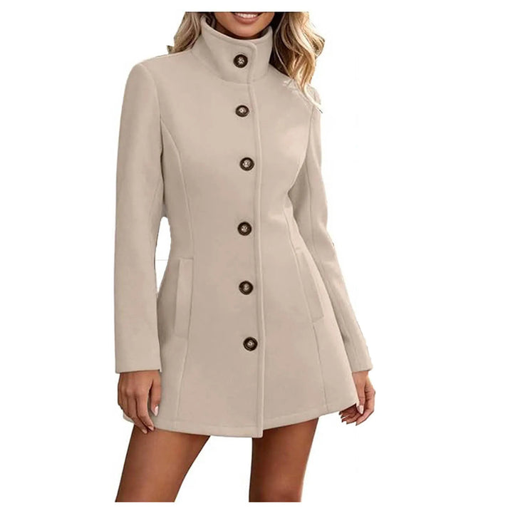 Marisette Stand Collar Peacoat