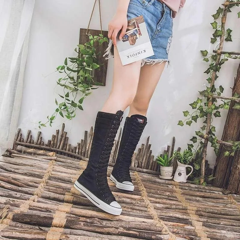 Marisol Lace Up Knee Boots