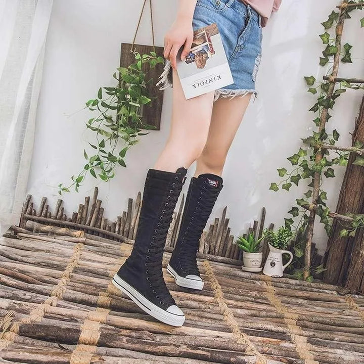 Marisol Lace Up Knee Boots