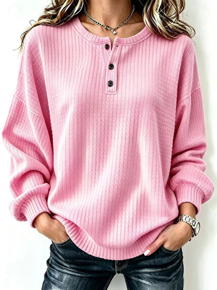 Sasha Waffle Knit Henley