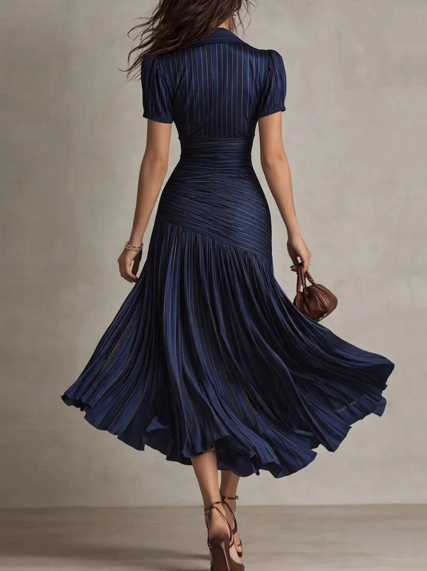 Helena Pleated Midi Dress