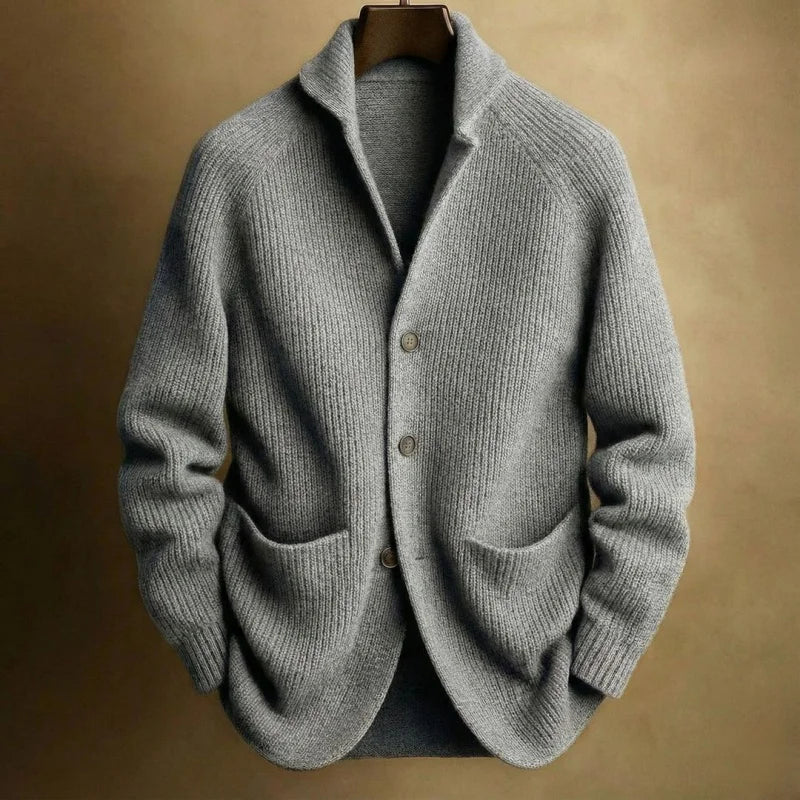 Tristan Ribbed Knit Blazer Cardigan