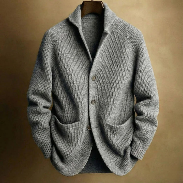 Tristan Ribbed Knit Blazer Cardigan