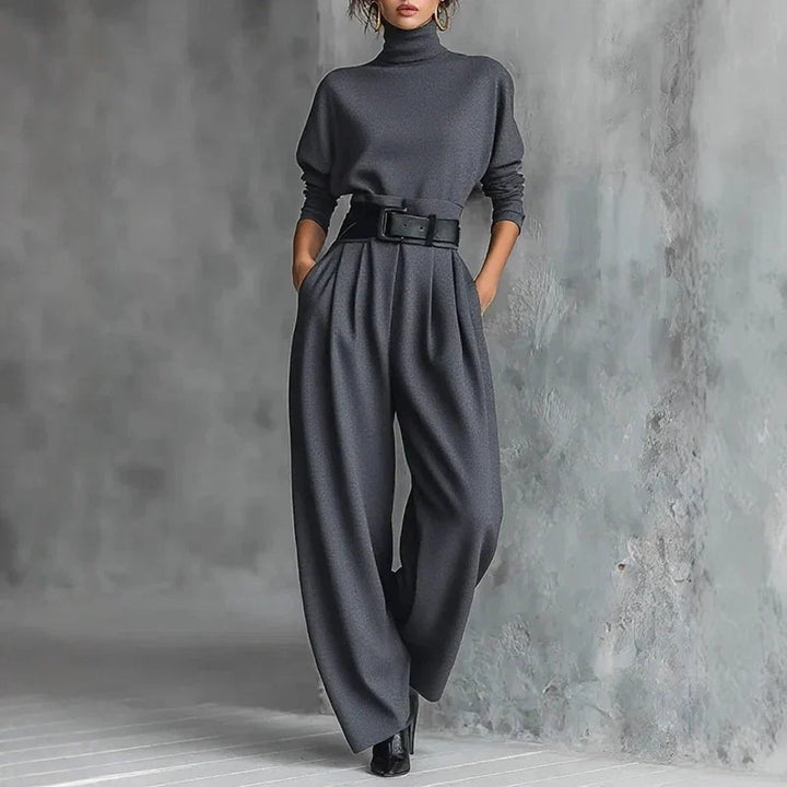 Lennox Elegant Turtleneck Pant Set