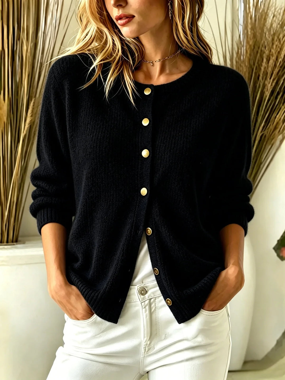 Oleander Button Front Cardigan