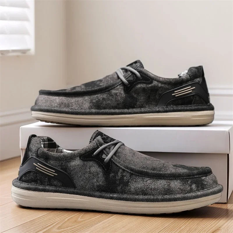Lusso Washed Canvas Loafers