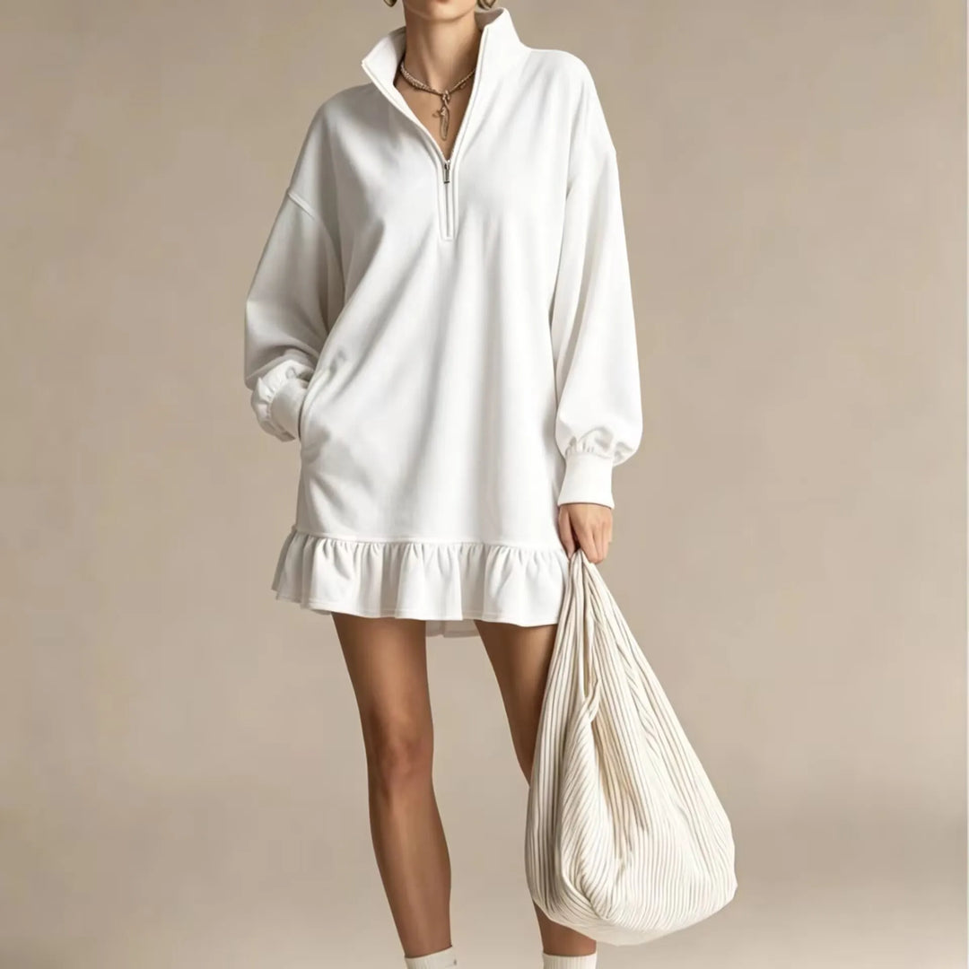 Karina Ruffle Hem Mini Dress