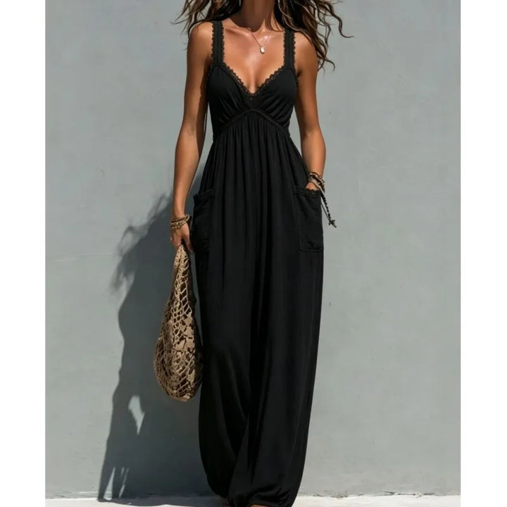 Evania Relaxed Wide Leg Jumpsuit