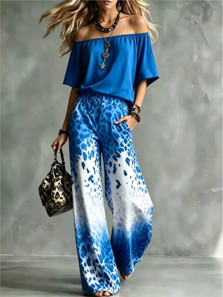 Marvyn Off Shoulder Trouser Set