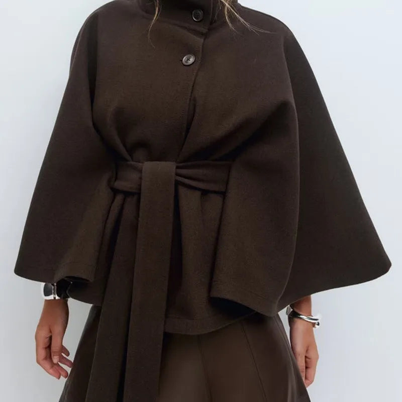 Fenella Belted Cape Jacket