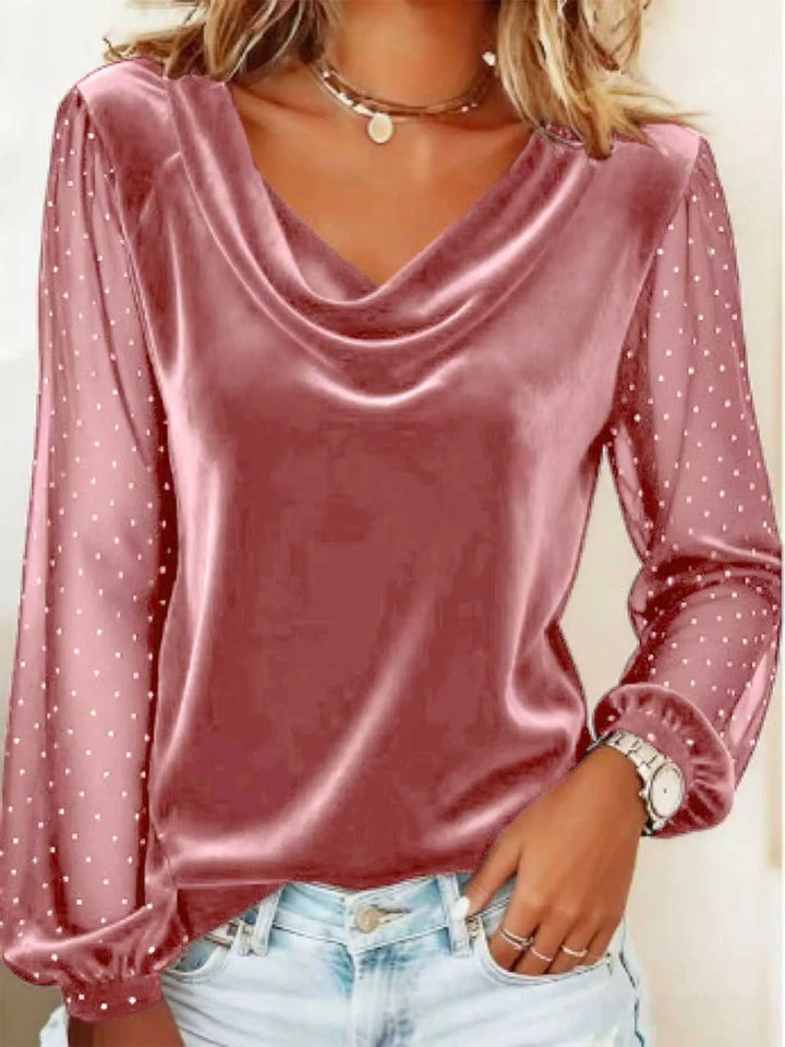 Elowyn Cowl Neck Blouse