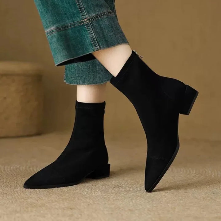 Brenna Pointed Toe Ankle Boots