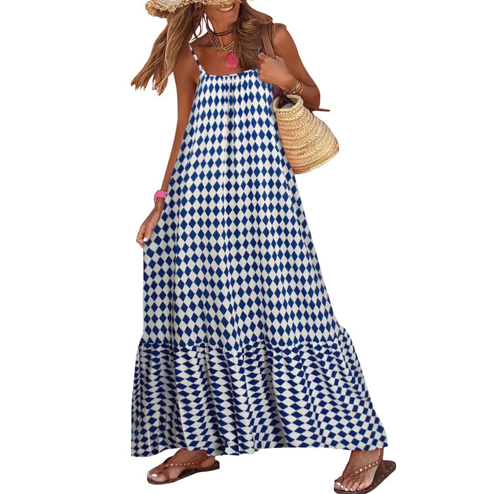 Dania Mosaic Print Maxi Dress