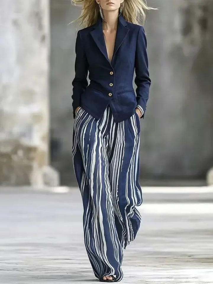 Marguerite Wide Leg Pant Suit