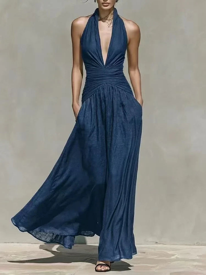 Anouk Ruched Waist Maxi Dress