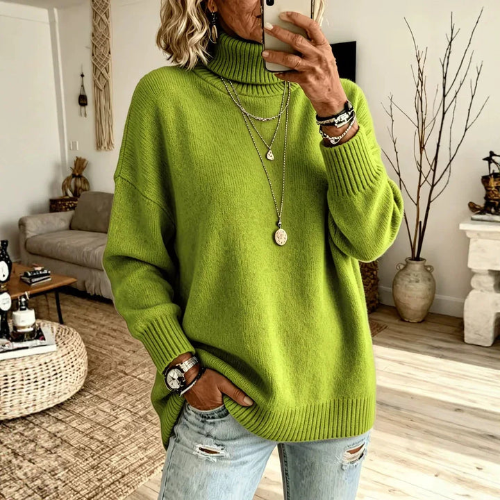 Amara Ribbed Turtleneck Sweater